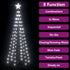 Christmas Cone Tree Cold White 100 LEDs Decoration 70x180 cm