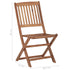 Folding Outdoor Chairs 6 pcs Solid Acacia Wood