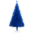 Artificial Pre-lit Christmas Tree with Stand Blue 150 cm PVC