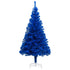 Artificial Pre-lit Christmas Tree with Ball Set Blue 240 cm PVC