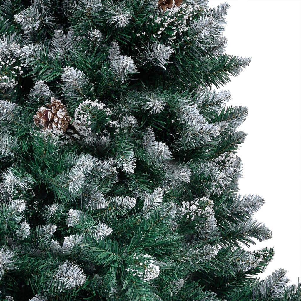 Artificial Pre-lit Christmas Tree with Ball Set&Pine Cones 240 cm