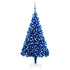 Artificial Pre-lit Christmas Tree with Ball Set Blue 240 cm PVC