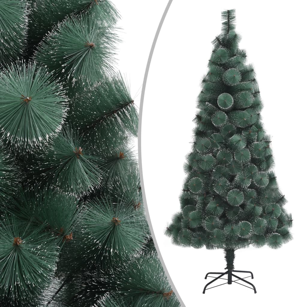 Artificial Christmas Tree LEDs&Ball Set Green 150 cm PVC&PE