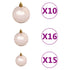 Artificial Pre-lit Christmas Tree with Ball Set LEDs 300 cm White