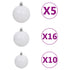 Artificial Pre-lit Christmas Tree with Ball Set LEDs 300 cm White