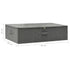 Storage Box Fabric 70x40x18 cm Anthracite