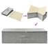 Storage Box Fabric 70x40x18 cm Grey