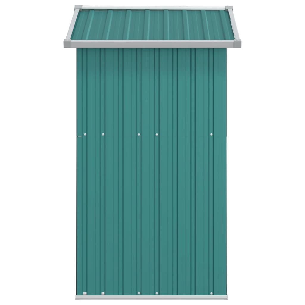 Garden Shed Green 126x97.5x177 cm Galvanised Steel