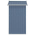 Garden Shed Grey 126x97.5x177 cm Galvanised Steel