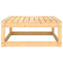 Garden Footstool with Cushion Solid Pinewood