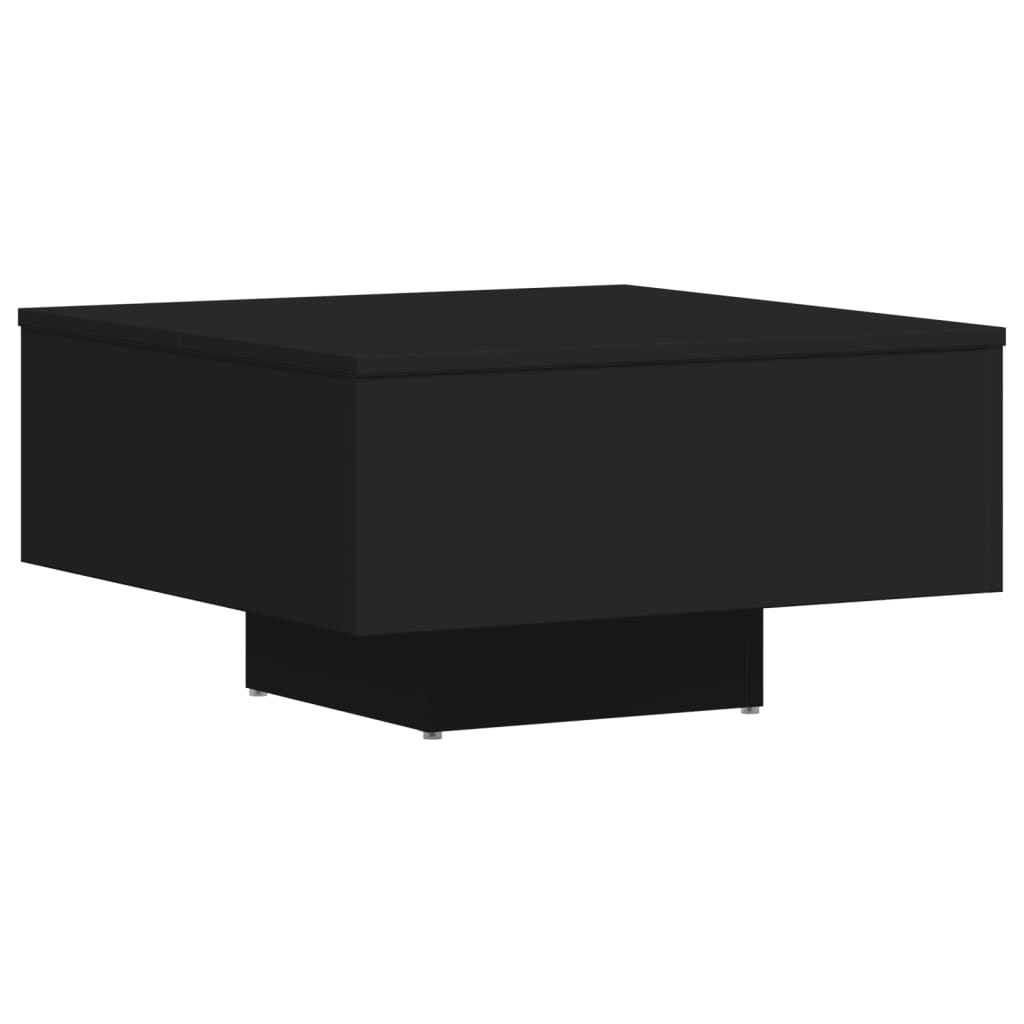 Coffee Table Black 60x60x31.5 cm Engineered Wood