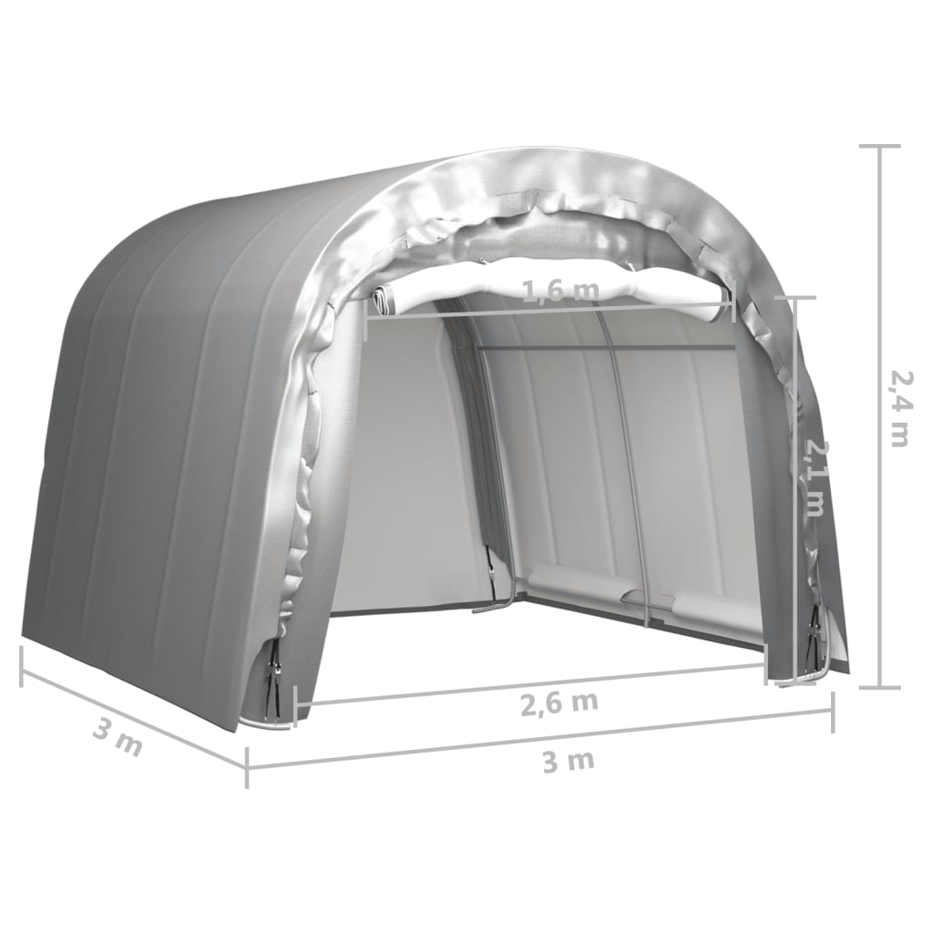 Storage Tent 300x300 cm Steel Grey