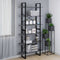 High Cabinet Grey 100x30x210 cm Solid Pine Wood