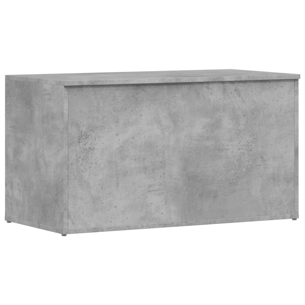 Storage Chest Concrete Grey 84x42x46 cm Engineered Wood