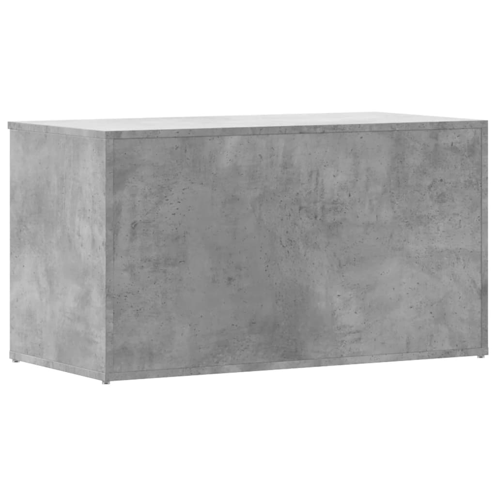 Storage Chest Concrete Grey 84x42x46 cm Engineered Wood