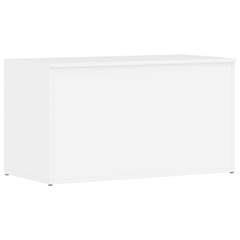 Storage Chest High Gloss White 84x42x46 cm Engineered Wood