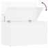 Storage Chest High Gloss White 84x42x46 cm Engineered Wood