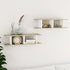 Wall Shelves 2 pcs White and Sonoma Oak 75x18x20 cm Engineered Wood