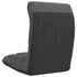 Folding Floor Chair Dark Grey Fabric