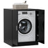 Washing Machine Cabinet Black 71x71.5x91.5 cm