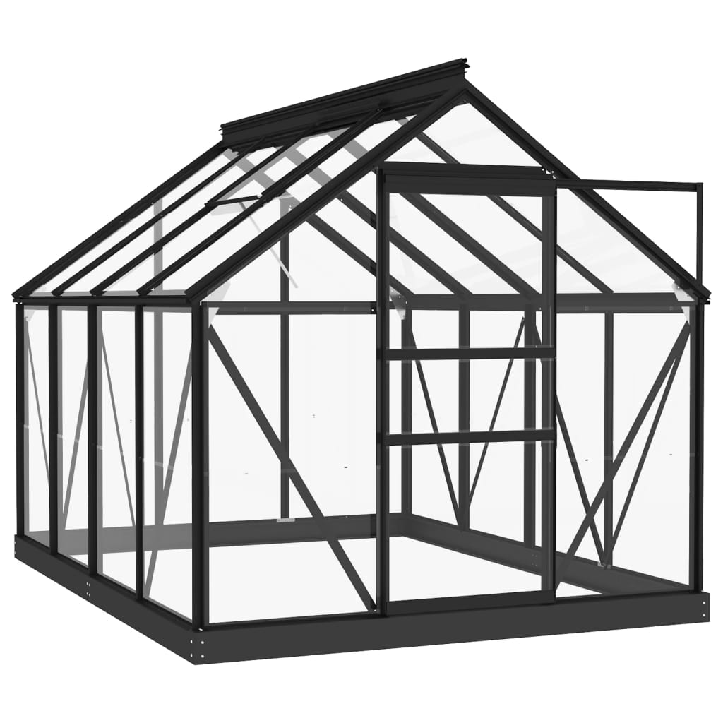 Greenhouse Replacement Frame Anthracite 155x103x191 cm Aluminium