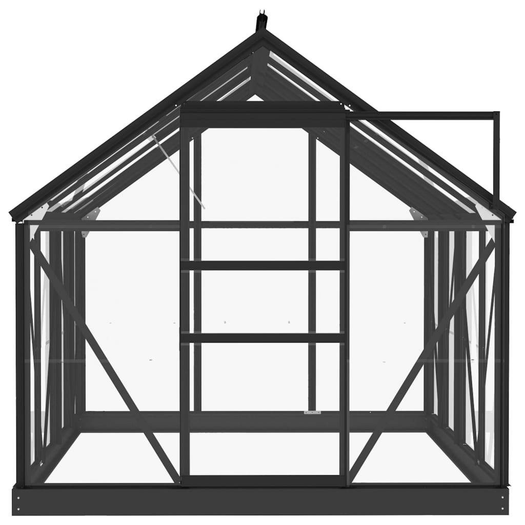 Greenhouse Replacement Frame Anthracite 155x103x191 cm Aluminium