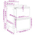 Commercial Kitchen Cabinet with 2 Drawers Stainless Steel