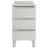 Commercial Kitchen Cabinets with 3 Drawers 2 pcs Stainless Steel