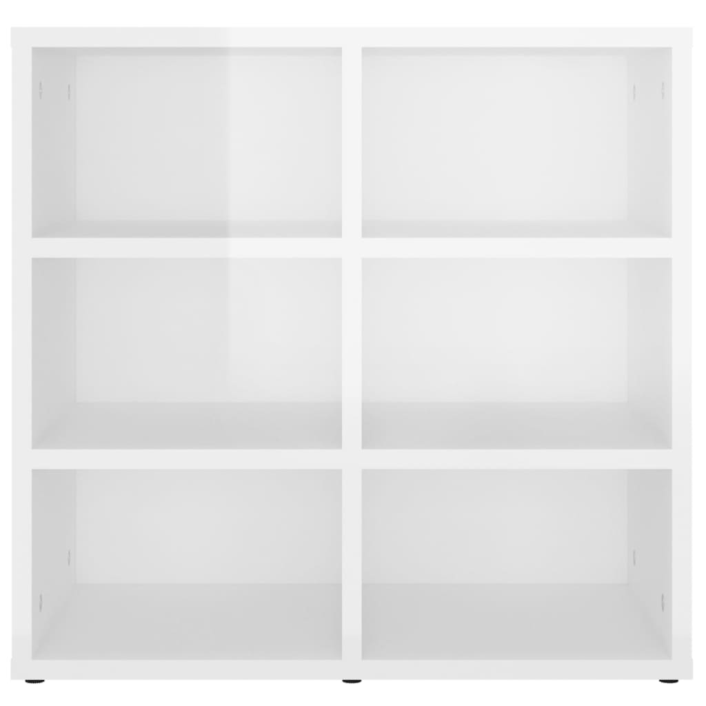 Shoe Cabinets 2 pcs High Gloss White 52.5x30x50 cm