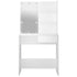 Dressing Table with LED White 74.5x40x141 cm