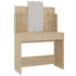 Dressing Table with LED Sonoma Oak 96x40x142 cm