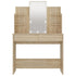 Dressing Table with LED Sonoma Oak 96x40x142 cm