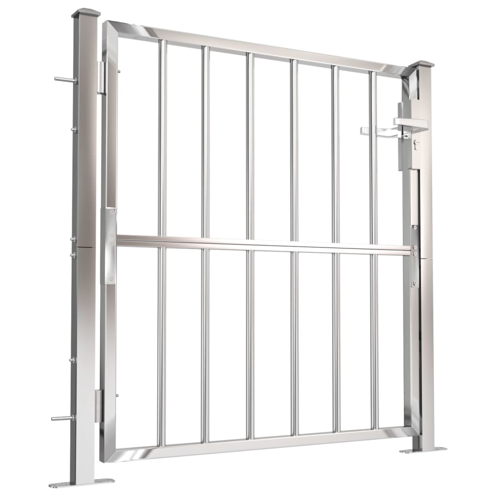 Garden Gate 100x100 cm Stainless Steel