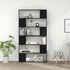 Book Cabinet Room Divider High Gloss Black 100x24x188 cm