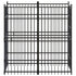 Outdoor Dog Kennel Steel 1.84 m²