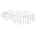 Dog Kennel Silver 19.36 m² Steel