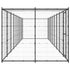 Outdoor Dog Kennel Steel with Roof 21.78 m²