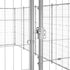 Outdoor Dog Kennel Galvanised Steel 65.34 m²