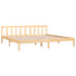 Bed Frame without Mattress Solid Wood 183x203 cm King