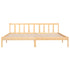 Bed Frame without Mattress Solid Wood 183x203 cm King