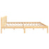 Bed Frame without Mattress Solid Wood 183x203 cm King