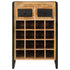 Wine Rack for 16 Bottles Solid Wood Mango