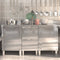 Commercial Kitchen Cabinets 3 pcs Stainless Steel