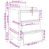 Commercial Kitchen Cabinets 3 pcs Stainless Steel