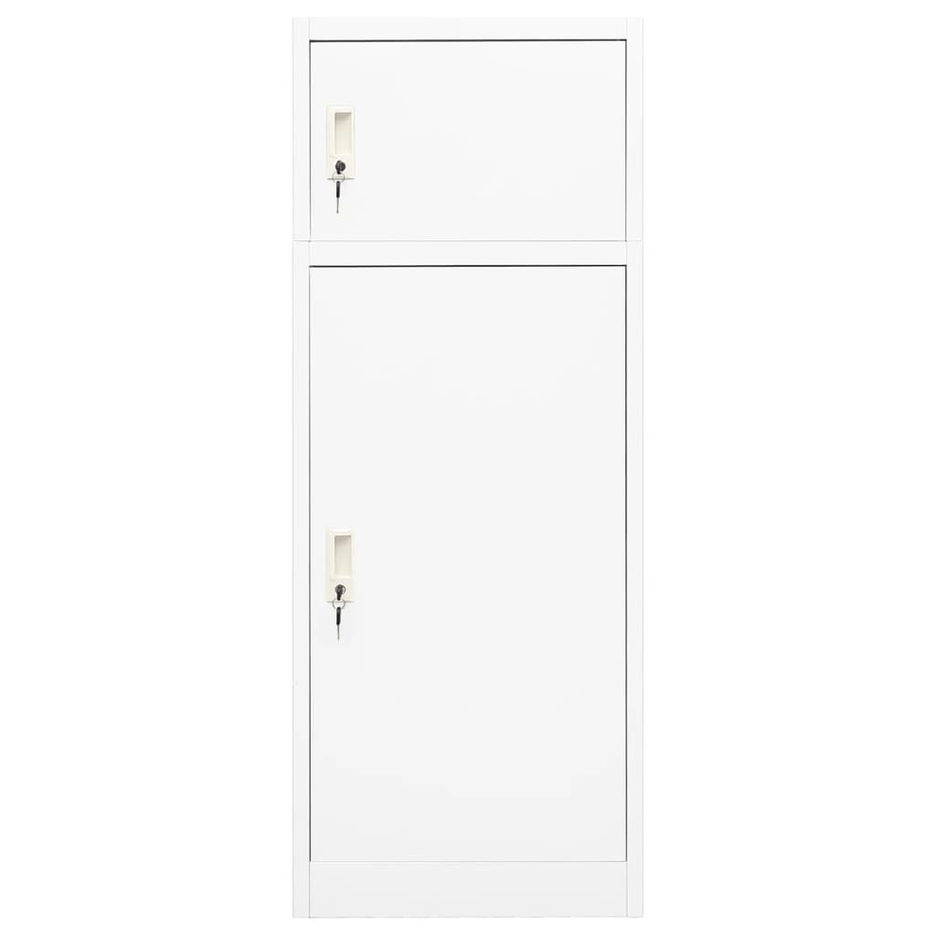 Saddle Cabinet White 53x53x140 cm Steel