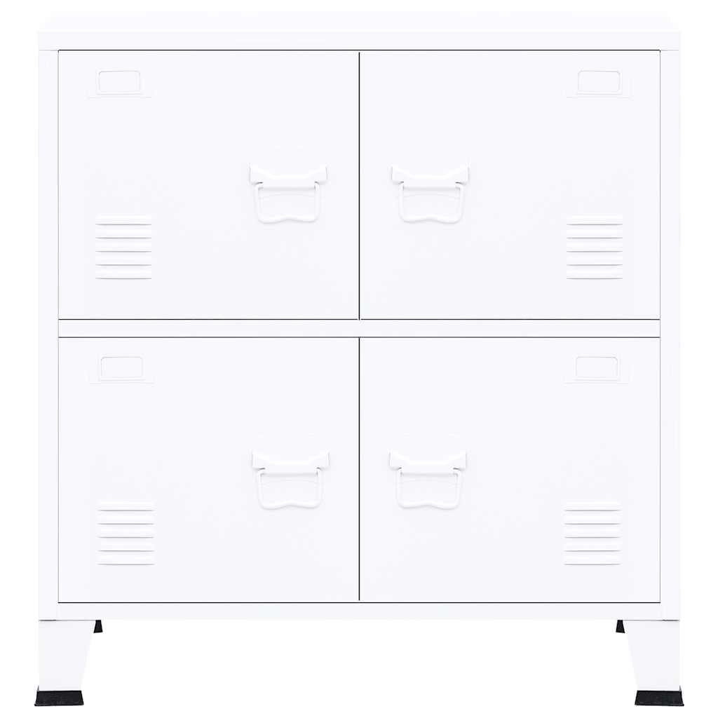 Industrial Storage Chest White 75x40x80 cm Steel