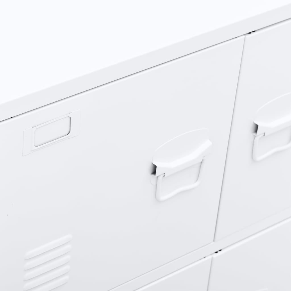 Industrial Storage Chest White 75x40x80 cm Steel