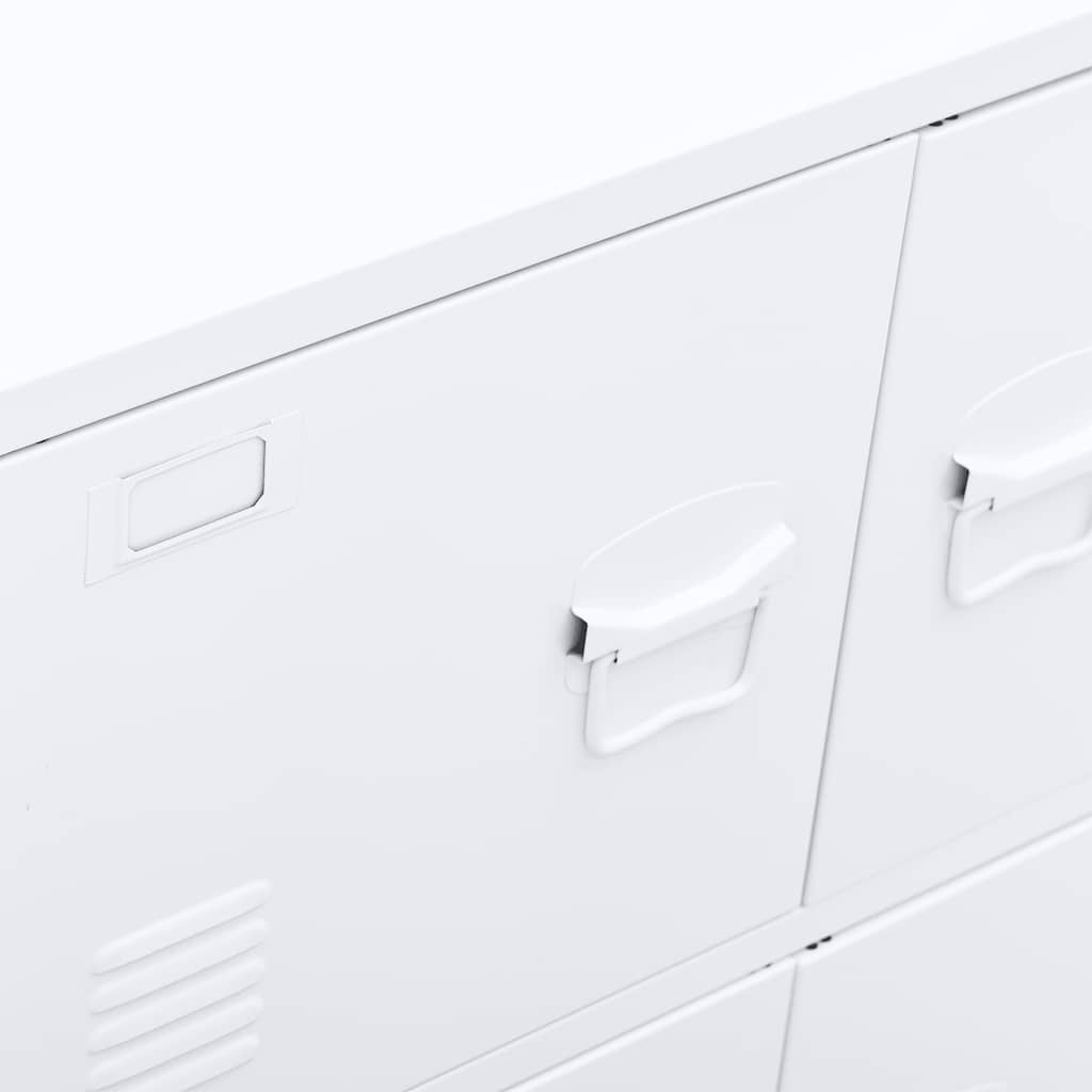 Industrial Storage Chest White 75x40x80 cm Steel