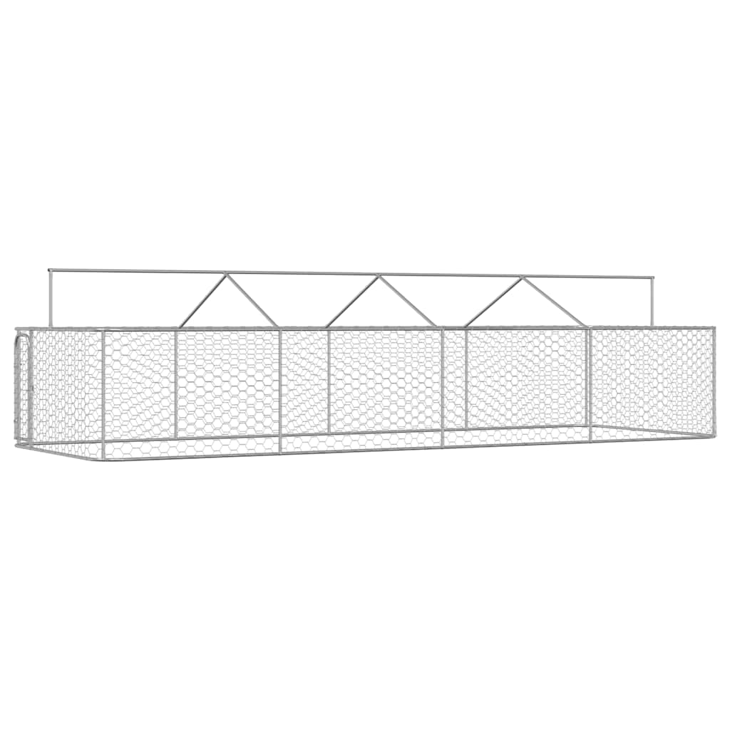 Outdoor Dog Kennel with Roof 600x200x150 cm