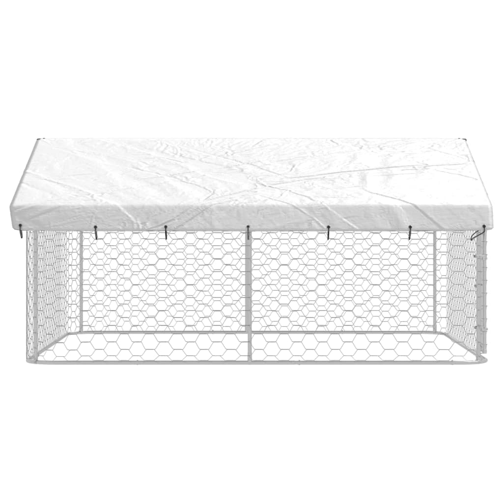 Outdoor Dog Kennel with Roof 300x300x150 cm